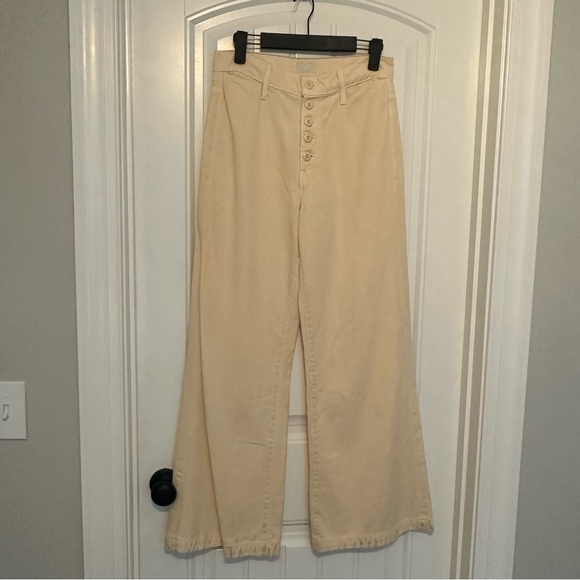 Mother Denim the Swooner Pixie Roller Flood Wide Leg Shootin’ the Breeze Size 26 - Picture 3 of 9